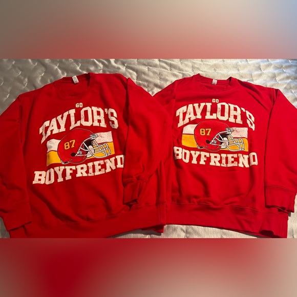 Tops - SOLD Kansas City Chiefs Sweatshirts- Go Taylor’s Boyfriend